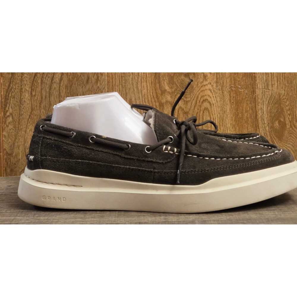 Cole Haan Grandpro Rally Faux Fur Lined Moccasin Boat Shoes Mens Size 11